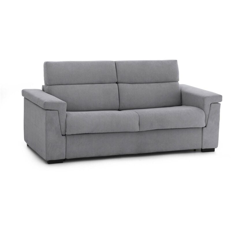 Dmora - 2-Sitzer Schlafsofa Prospera, Schlafsofa fürs Wohnzimmer, gepolstert, abnehmbar, 100 % Made in Italy-Qualität, 185x95 h100 cm, Grau