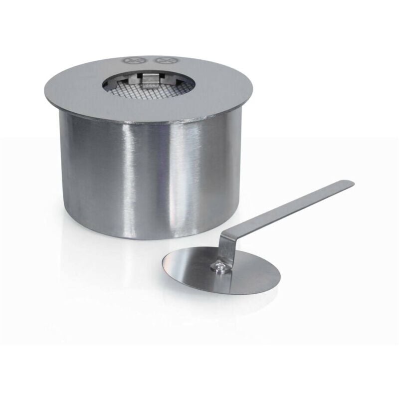 Dmora - Brenner Dscarasci, Kochfeld, Heizelement, Verbrenner, Made in Italy, 20x20 h10 cm, Grau