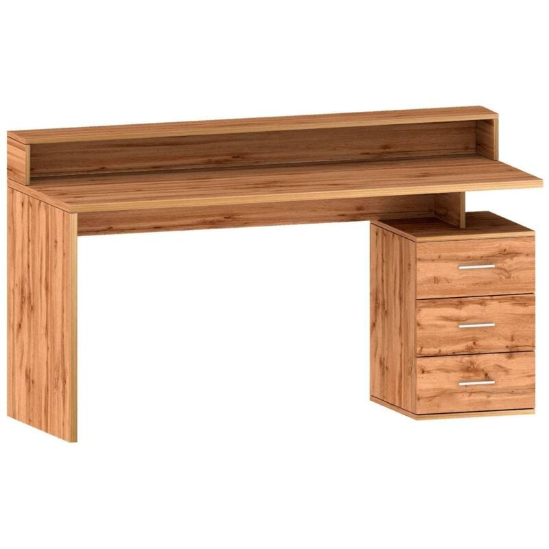 Schreibtisch Svevo, Schreibtisch mit Platte, Mehrzweck-Büroschreibtisch, platzsparender Schreibtisch mit mehreren Positionen, 160x60h90 cm, Eiche,