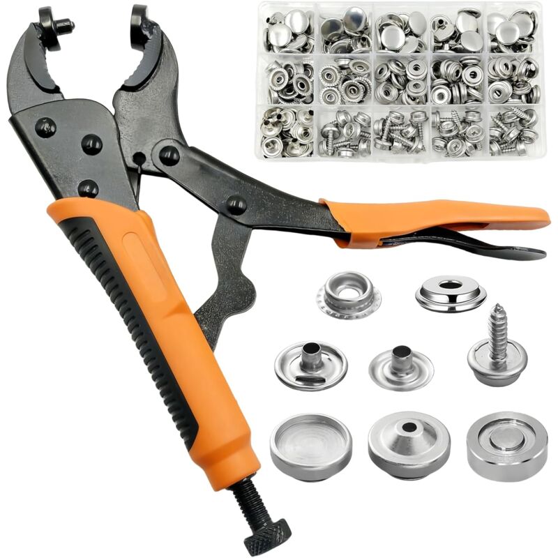 Dolaso - 60 Set 50 mm Ösenzangen: Professionelle Ösenstanzzange, maschinelles Ösenstanzset, Planen-Ösenzangen-Set für Poster, Banner, Kartons