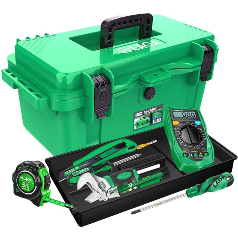 DOLASO Werkzeugkasten, dicke wasserdichte IP67-Box, Aufbewahrungsbox für Angelgeräte, 15 Zoll, Wartungswerkzeugkasten, wasserdichtes PP-Material in