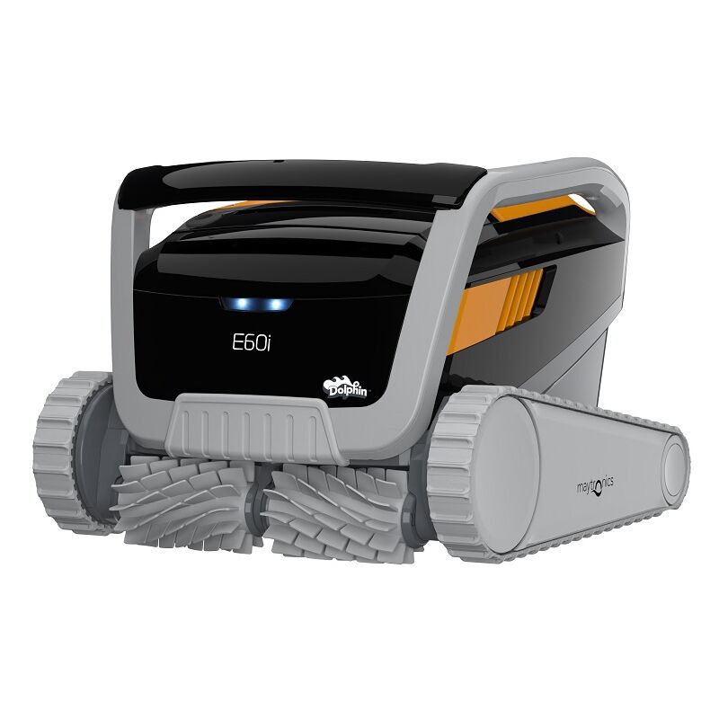 Dolphin E60i Poolroboter mit pvc Bürsten und App-Steuerung