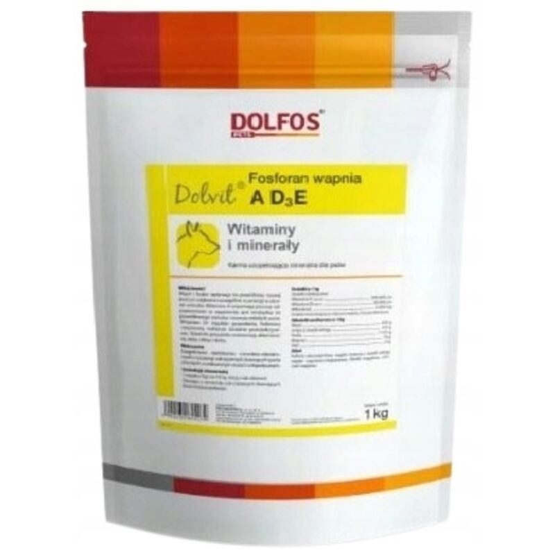 Dolvit Calciumphosphat AD3E Vitamine Mineralstoffe A D3 E FÜR HUNDE 1000 g