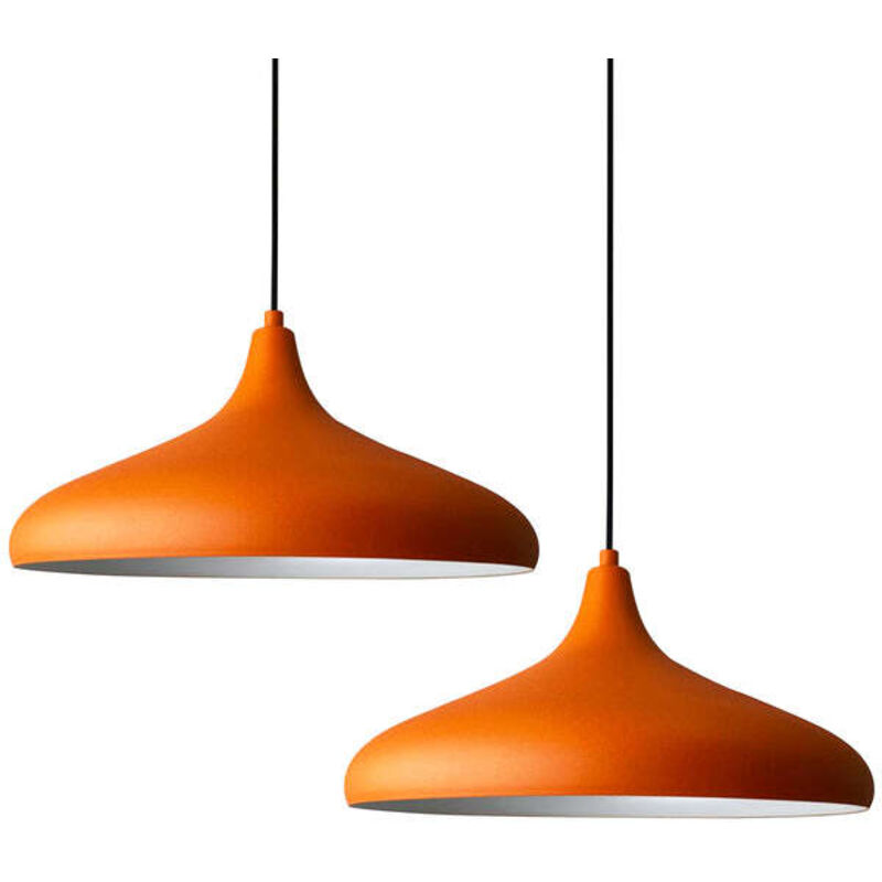 Orange Doppel-Kronleuchter-Pendelleuchte – Vintage-Kronleuchter mit E27-Sockel für Wohnzimmer, Schlafzimmer oder Esszimmer