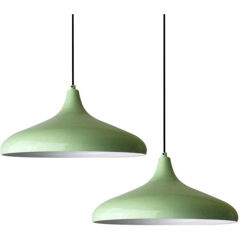 Minzgrün Doppel-Kronleuchter-Pendelleuchte – Vintage-Kronleuchter mit E27-Sockel für Wohnzimmer, Schlafzimmer oder Esszimmer