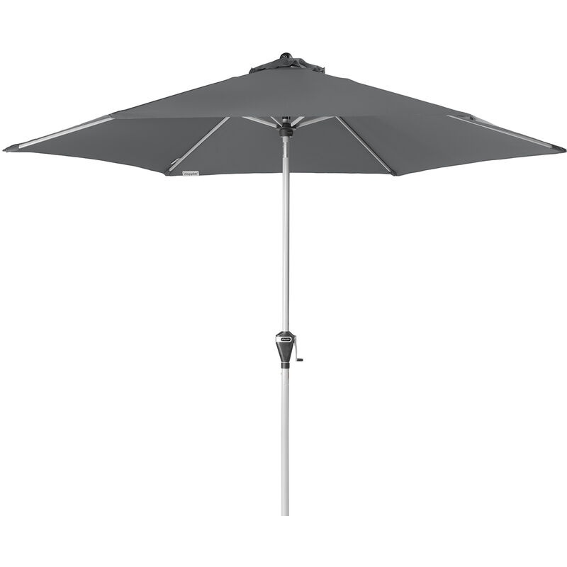 Sonnenschirm / Kurbelschirm 'Active Auto Tilt 280', ø 280 cm, anthrazit, Bezug aus 100% Polyester, Gestell aus Aluminium, 5,9 kg Sonnenschirm /