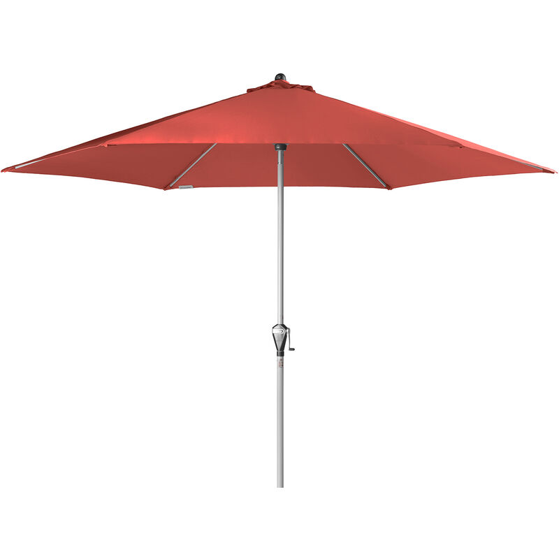 Sonnenschirm / Kurbelschirm 'Active Auto Tilt 320', ø 320 cm, terracotta, Bezug aus 100% Polyester, Gestell aus Aluminium, 6,9 kg Sonnenschirm /