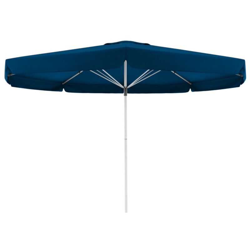 Sonnenschirm/ Großschirm 'Telestar' ø 5,00 m, dunkelblau, mit Volant, Bezug aus 100% Polyester, Gestell aus Aluminium, 25 kg Sonnenschirm /