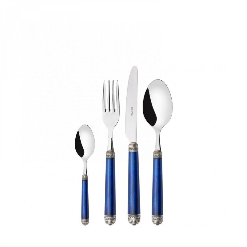 Set von 24 Teilen in der Box Galerie Dorico Dorico Altes alte blaue blaue marmorierte Bugatti