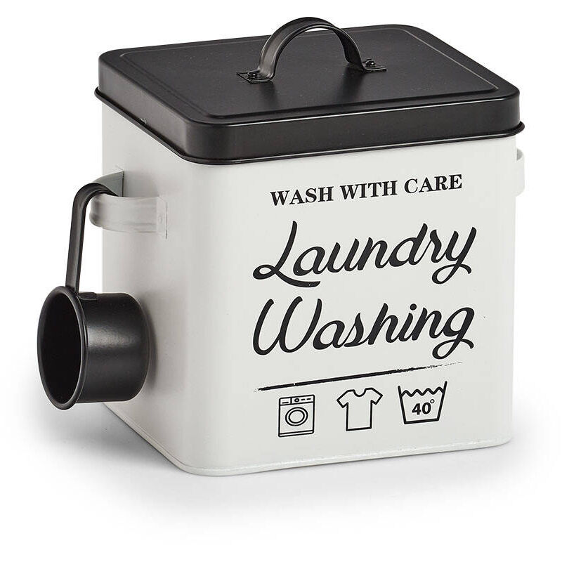 Dose für Waschpulver laundry, mit Messbecher und Deckel