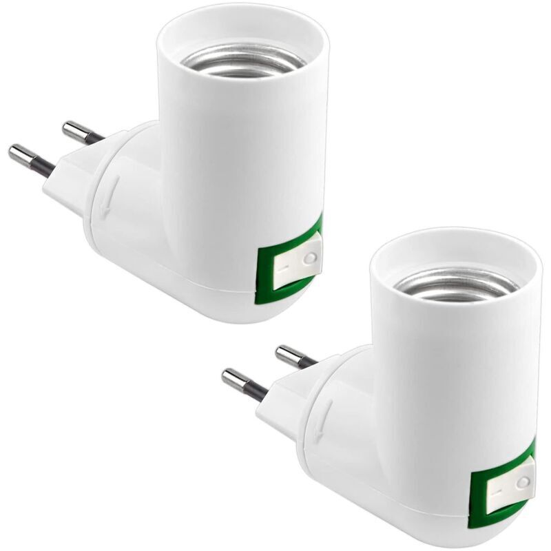 Douille E27 mit Interrupteur ohne Fil für Lampe Murale, Ac 230v, Support Ampoule LED, Adaptateur E27 für Lampe von Lit Chambre, Spot E27 Lampe, Lot