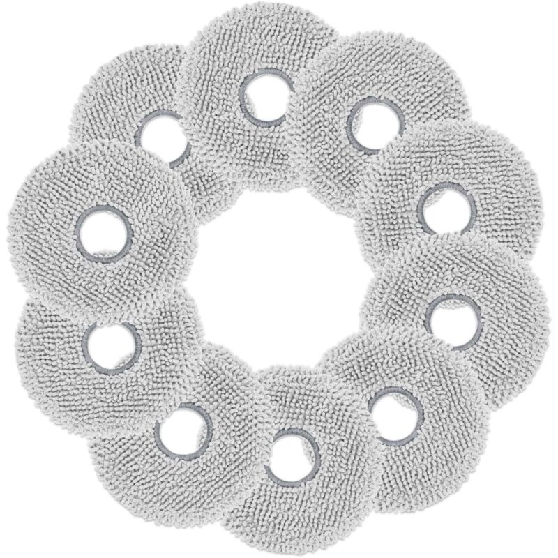 10er-Pack Wischmopp-Pads für Ecovacs Deebot T50 PRO Omni/T50 Omni/T50 MAX PRO, T30C, T30 Pro, T30 Pro Omni, T30S Pro/Combo/Complete, N30 Pro,