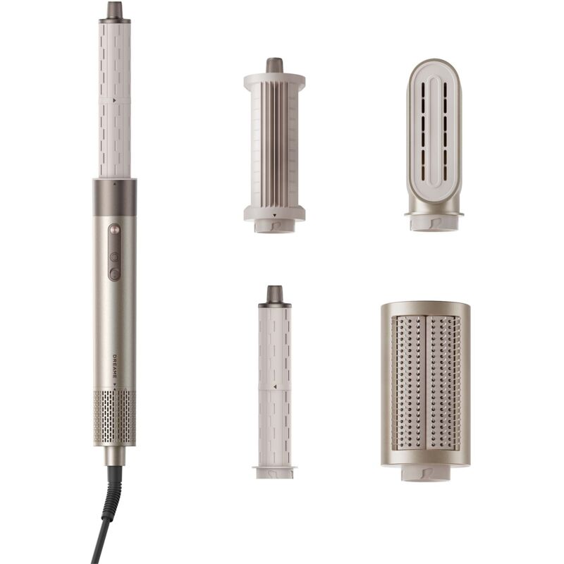 DREAME AirStyle Shine 5-in-1-Haarstyler und Hochgeschwindigkeits-Föhn, Aufsteckbare Aufsätze für Locken und Glätten, Schnelltrocknung