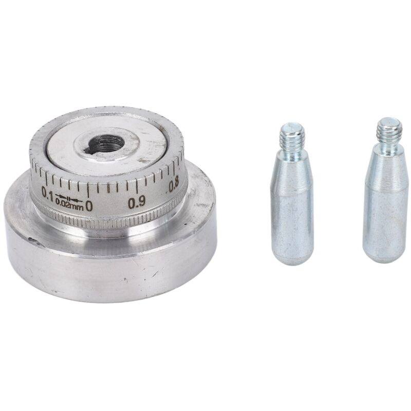Drehbank-Handrad, Kurbel aus Aluminiumlegierung, 50 mm (2 Zoll) x 0,1 mm Skala, für Mini-Drehmaschinen 210x8x16, 220x400, 220x600