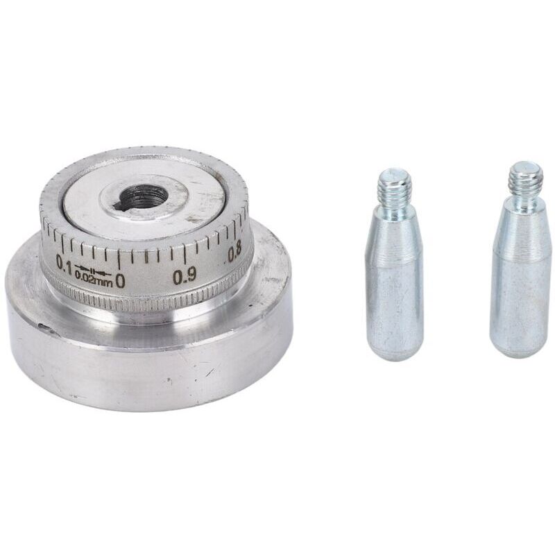 Drehbank-Handrad, Kurbel aus Aluminiumlegierung, 50 mm (2 Zoll) x 0,1 mm Skala, für Mini-Drehmaschinen 210x8x16, 220x400, 220x600