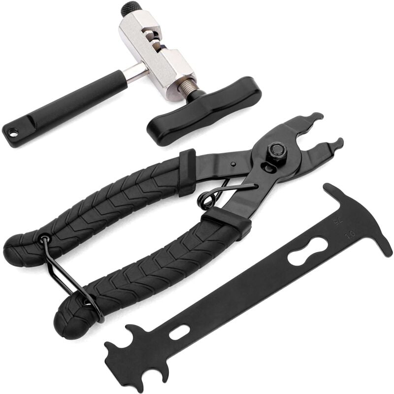 Dreiteiliges Fahrradketten-Reparatur-Werkzeugset, Fahrrad-Gliederzange, Driftkette, Fahrradkettenprüfgerät, professionelles Werkzeugset,