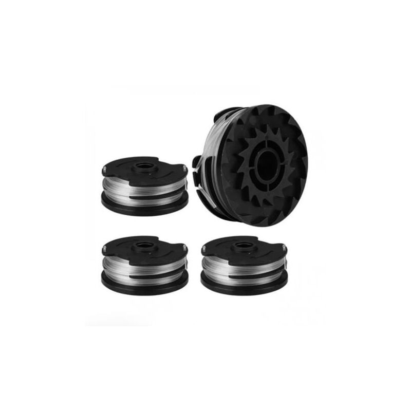 4 Stück Ersatzfadenspulen für, Ersatz-Nylonfaden für lidl Parkside Rasentrimmer, Rasentrimmer prta 20-Li A1,B2,C3,PRT 550 A1,A3,PRT 300 A1-2 x 4 m