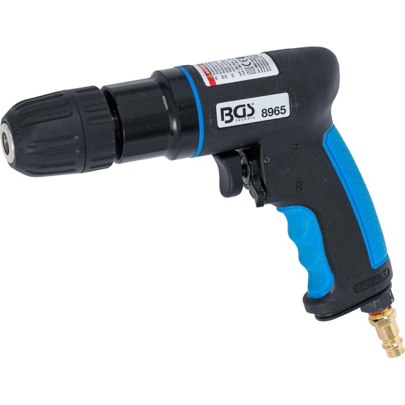 Druckluft-Bohrmaschine, 8965, mit 10 mm Schnellspannfutter - Bgs Technic