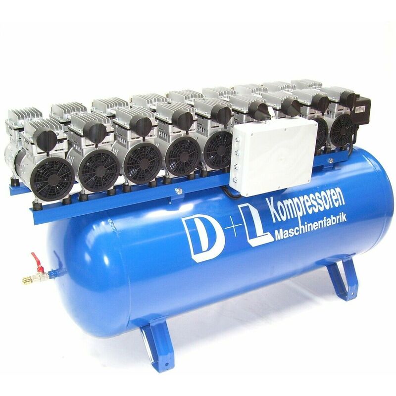 Druckluft Kompressor Silent Leise V18 810/8/270W Ölfrei Flüster Kompressor 9PS