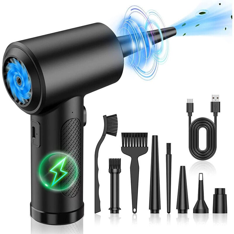 Druckluft-Staubsauger 51000 U/min für Tastatur – Guter Ersatz für Druckluftdose – Wiederverwendbar ohne Druckluftdose – Auto-Staubsauger – Staubsauger