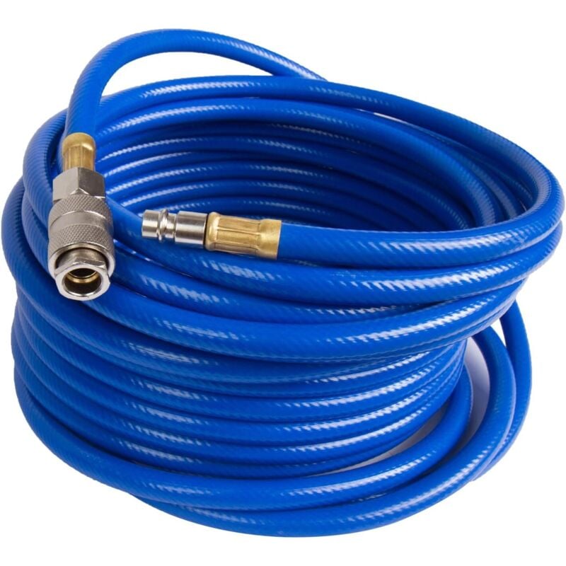 Druckluftschlauch für Kompressor (Länge: 10m 1/4' Anschlüsse) - Kompressor Luftschlauch - 20 bar
