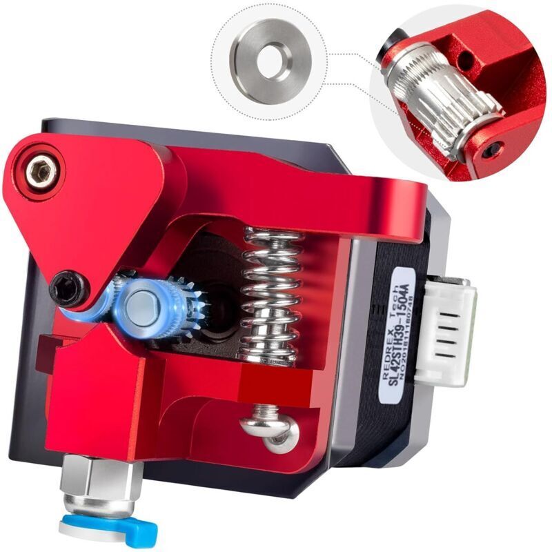 Dual Gear Ender 3 Extruder mit Nema 17 Schrittmotor Upgrade Kit für Ender 3 V2, Ender 3 Pro, Ender 3 Neo Series, Ender 5 Series, CR6 SE, CR10...