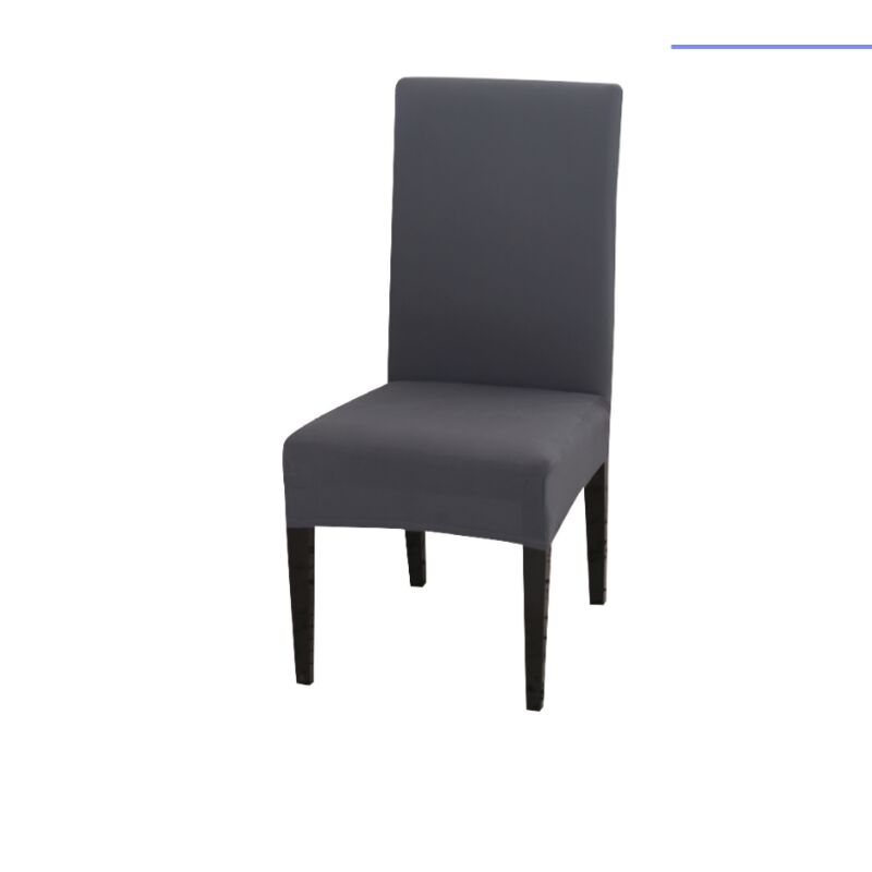 Dunkelgrau) 2er-Pack Stretch-Stuhlhussen, universelle Stuhlhussen für Esszimmer, abnehmbare und waschbare Stuhlhussen, geeignet für Hochzeiten,