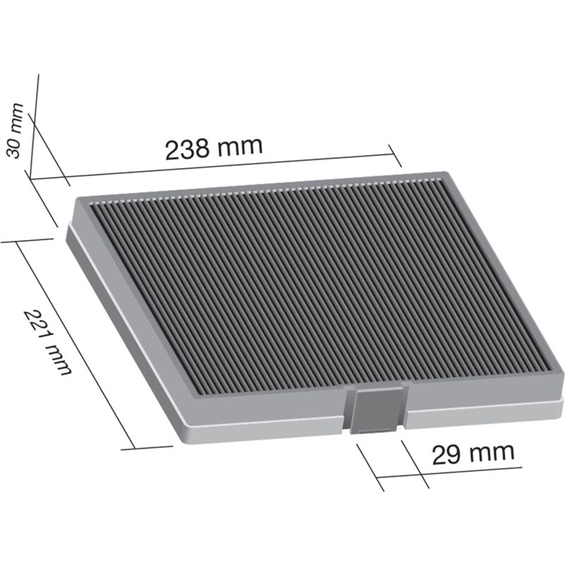 Ersatzteil - Filtre charbon D241 CA240S 24 - - ARTHUR MARTIN ELECTROLUX, ARTHUR MARTIN, INDESIT, DE DIETRICH, CANDY, SAUTER, ROSIERES, ARISTON