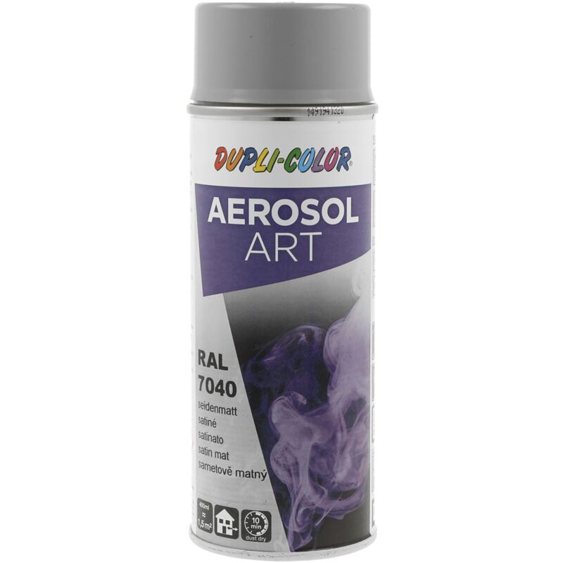 Dupli Color Aerosol Art Lackspray Graffiti Dose - wetterfest, lichtecht und UV-beständig - Graffiti-Spray 400ml, fenstergrau seidenmatt RAL 7040