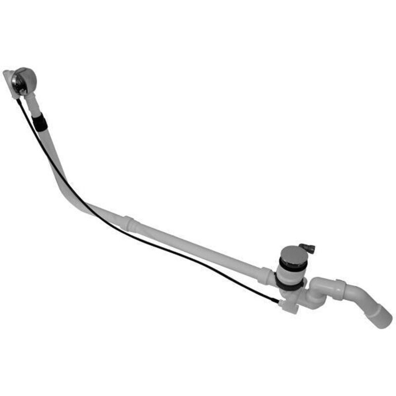 Zubehör - Wannenablauf- und Überlaufgarnitur mit Bodenzulauf, Bowden, Länge 1070 mm, Chrom 791226000001000 - Duravit