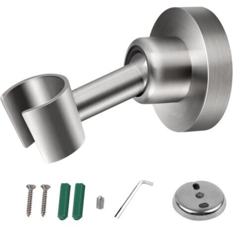 Jalleria - Dusche Kopf Halter, 304 Edelstahl Dusche Kopf Halter, Universal Handheld Dusche Halter, 360 ° einstellbare Dusche Halterung mit