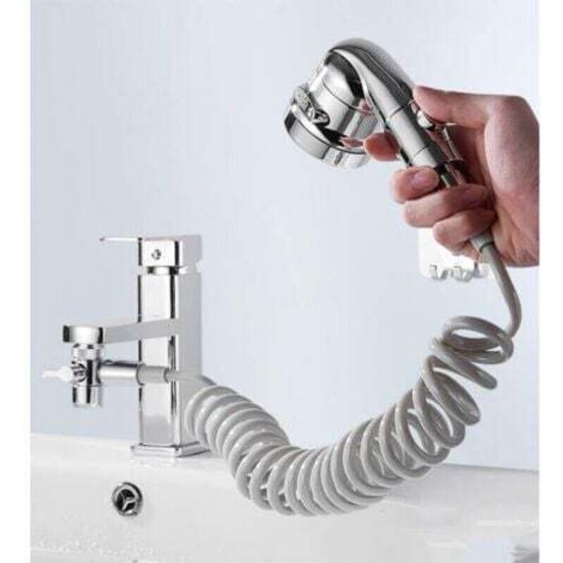 Duschkopf-Set fürs Badezimmer, Handbrause mit 3 Strahlarten zum Haarewaschen, Badezimmer, Waschküche, Hauswirtschaftsraum