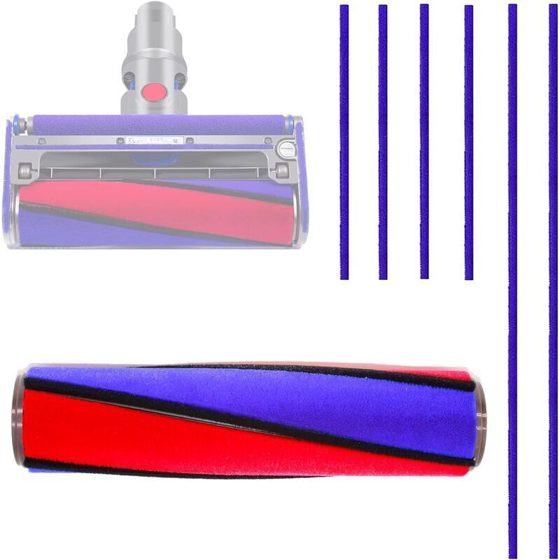 Dyson Staubsaugerbürstenkopf mit Filter, Dyson Hartbodenbürste 9,35 Zoll, Ersatz-Rollenbürste kompatibel mit Dyson V6, V7, V8, V10, V11, Soft-Roller