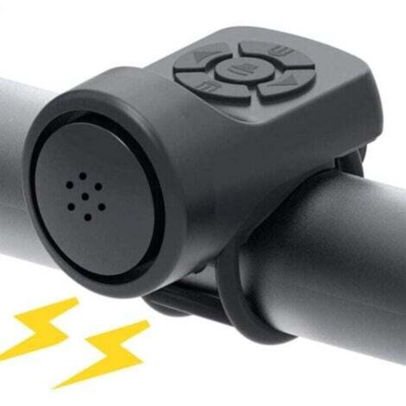 E-Bike-Klingel, elektronische Hupe, Fahrradklingel 120dB, tragbare USB-Lade-Fahrradhupe mit Alarm für Rennrad und Mountainbike