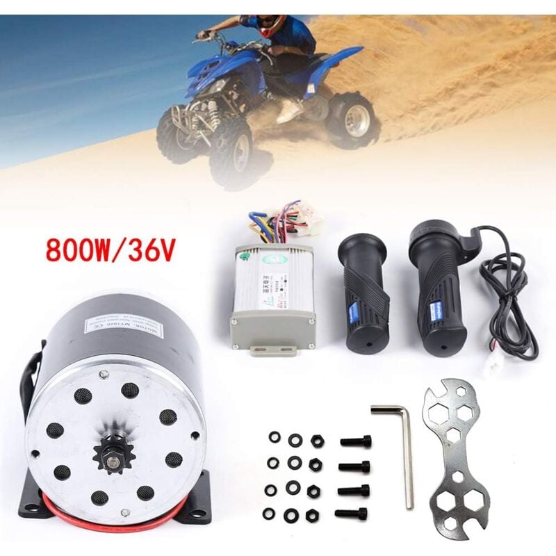 E-bike Umbausatz Kit 800W Elektro Scooter Bürstenmotor Steuereinheit Gasgriff Controller für E-bike Elektro Scooter 2750RPM