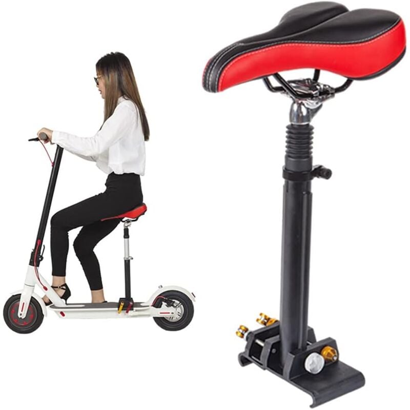 E-Scooter Sattelsitz Fahrradsattel Sättel Verstellbar Elektro Skateboard Sattel 40cm-60cm Elektroroller Stuhl Sitz