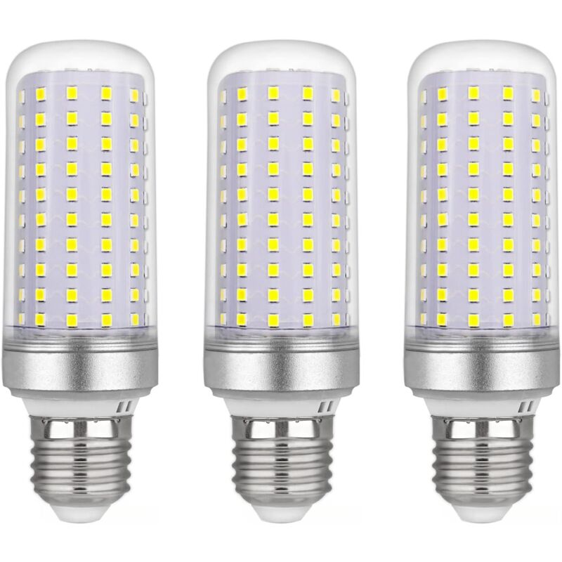 Memkey - E27 LED-Maisbirne 30 w, AC175–265 v, Kaltweiß 6000 k, 2500 lm, nicht dimmbar, entspricht 300 w Halogenlampe, LED-Maisbirne für Kronleuchter,
