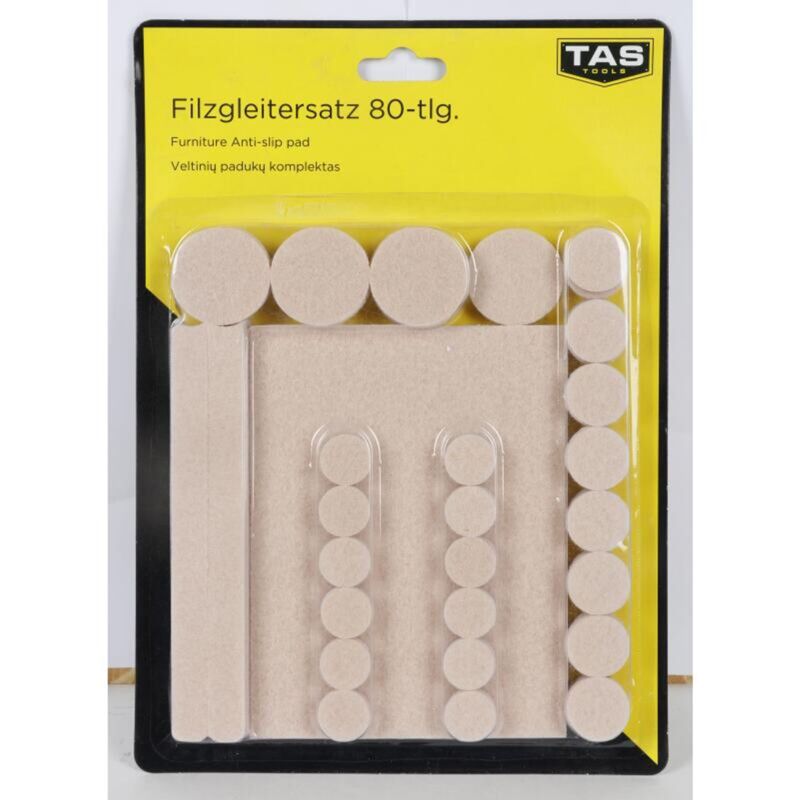 Easywork - 12x Easy Work Filzgleiter Satz Möbel Stühle Parkett Rutsch Stepper Bodenschutz