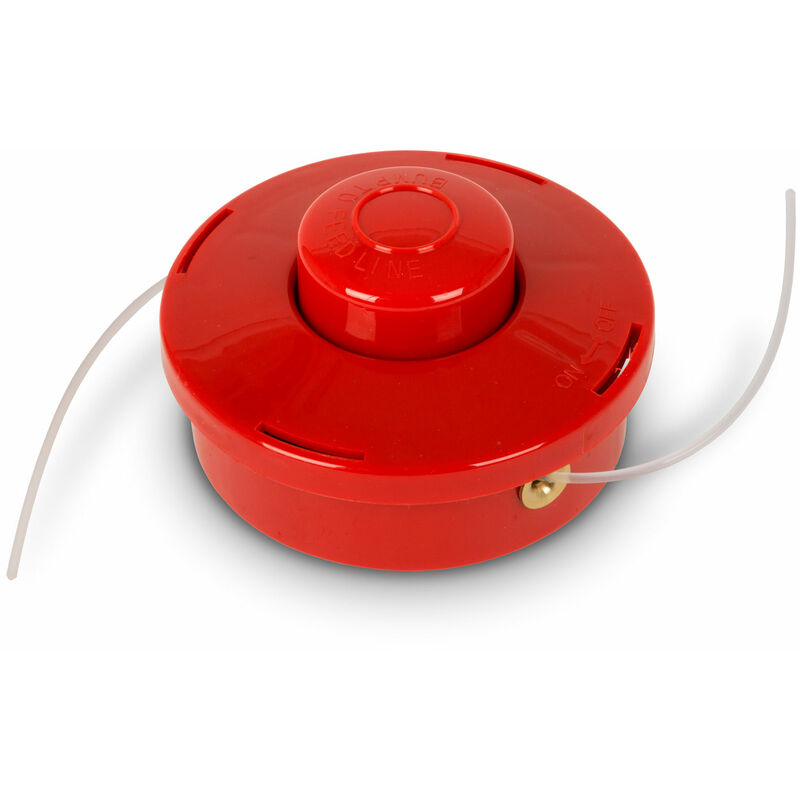 Fadenkopf Fadenschneider Fadenspule Ersatzteil für Rasentrimmer Freischneider Motorsense, Auch für andere Geräte, Tippautomatik, Drahtstärke 3mm,