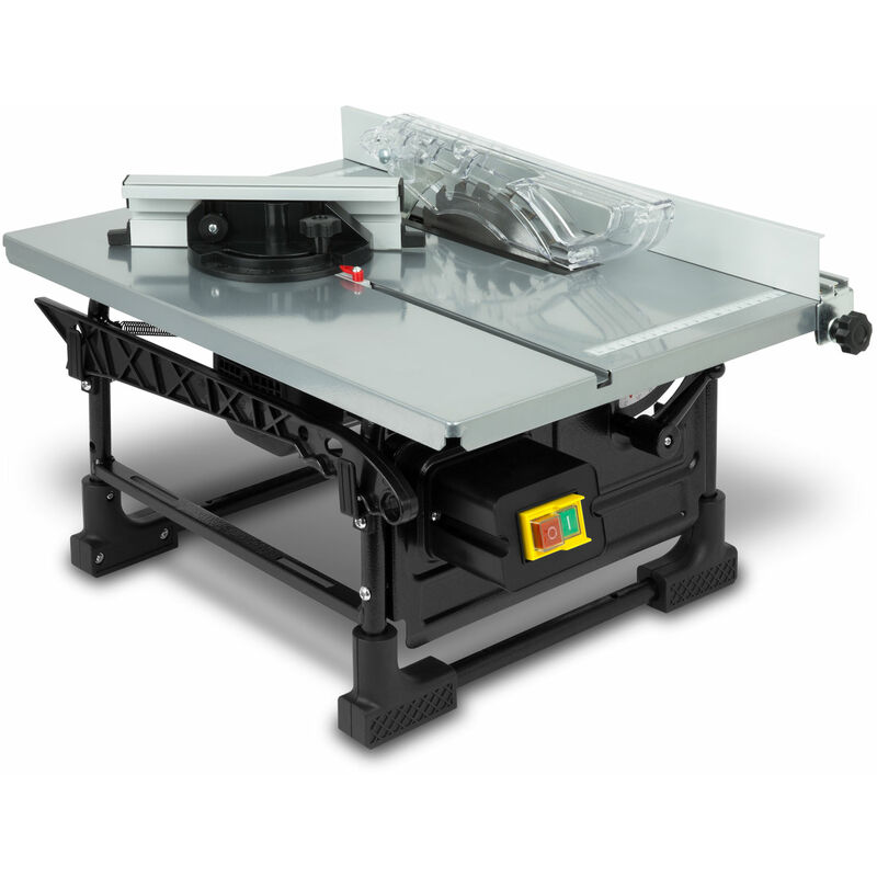 Eberth - Kreissäge Elektrisch 800W, Profi Tischkreissäge mit 200mm Hartmetallsägeblatt, Elektrische Holzsäge mit Schnitthöhe 43mm, Parallelanschlag,