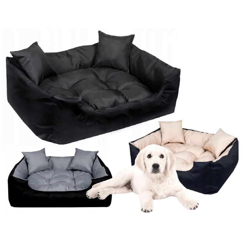 ECCO Laufstall Hundebett 100x75 cm wasserdicht schwarz