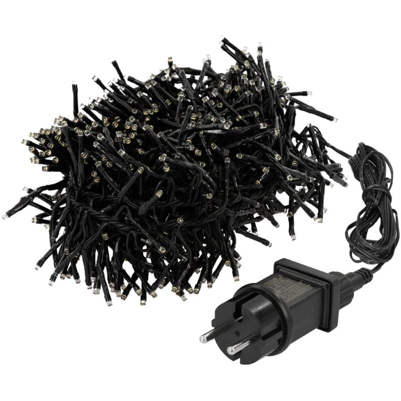 Led Cluster Lichterkette 5,5m, 768 LEDs Warmweiß, mit Timer und 8 Leuchtmodi, strombetrieb, IP44, Innen/Außen, Weihnachtsbeleuchtung Weihnachtsbaum