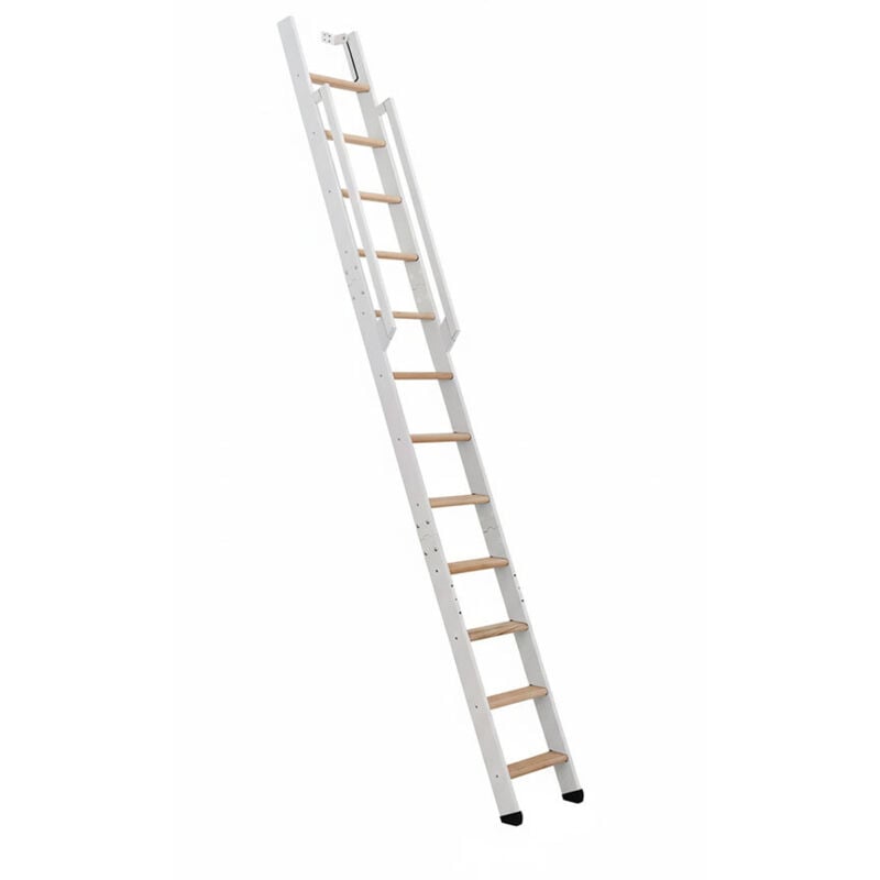 Metall-Stufenleiter 12 Stufen - zu erreichende Höhe 2.90m - STRONG-300-BL