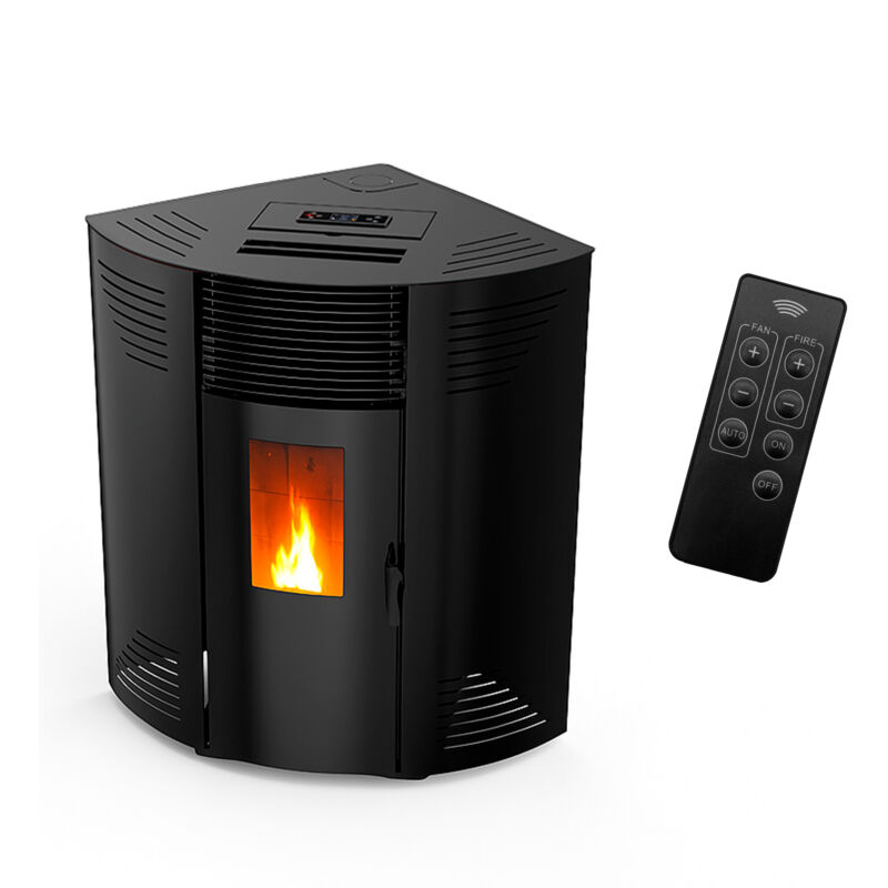 Eck-Pelletofen Iseos 12,2 kW Schwarz Sannover