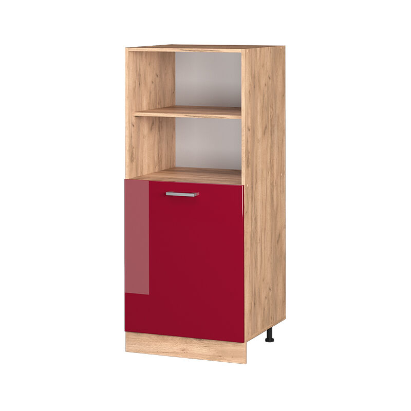 Vicco - Herdumbauschrank R-Line, Bordeaux Hochglanz, 60 cm