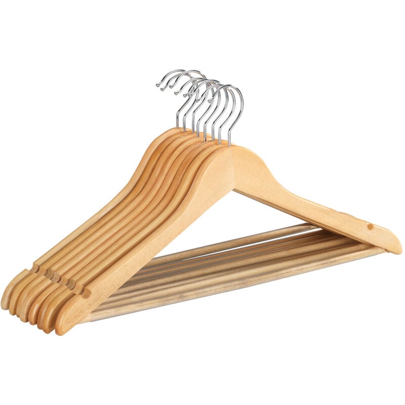 Formbügel Eco 8er Set, Braun, Holz braun - braun - Wenko