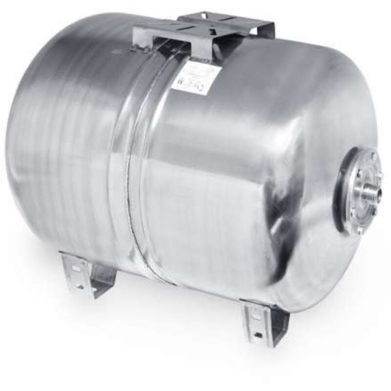 Sanundo - Edelstahl Ausdehnungsgefäß 100l inox für Hauswasserwerk horiz. für Jetpumpe Membranausdehnungsgefäß