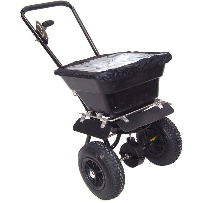 Apex - Edelstahl Handstreuwagen Düngerstreuer 55163 Streuwagen 45L Salzstreuer Dünger