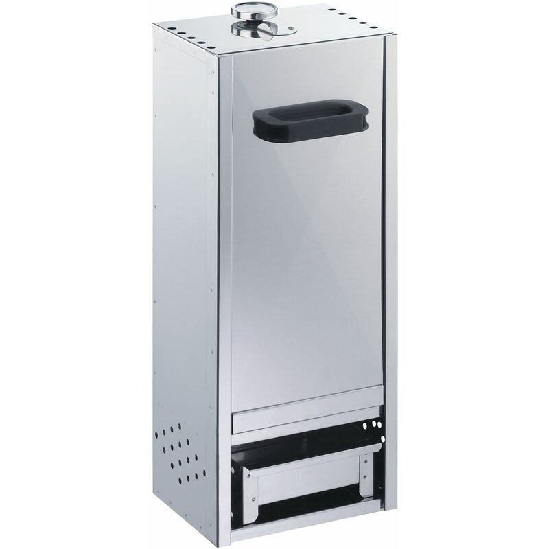 Peetz Edelstahl-Räucherofen 260 - für bis zu 6 Fische hängend, silber, mit Schieber