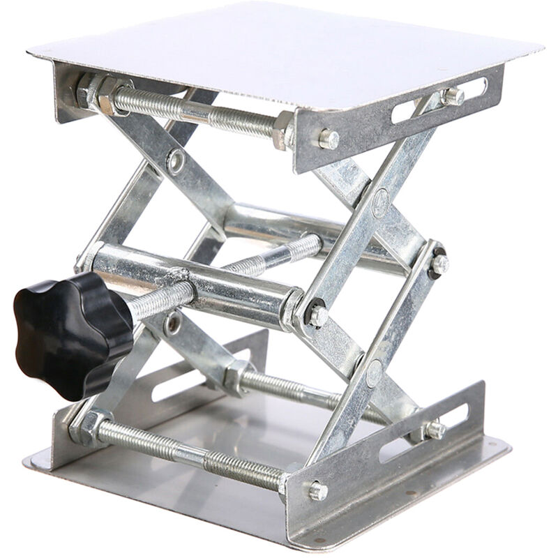 Edelstahl-Router-Hebeständer Lister für Router BE Tisch-Router-Arbeits-Hebeplattform Schleifer Verwendung Hand zum Aufstellen (SILBER).